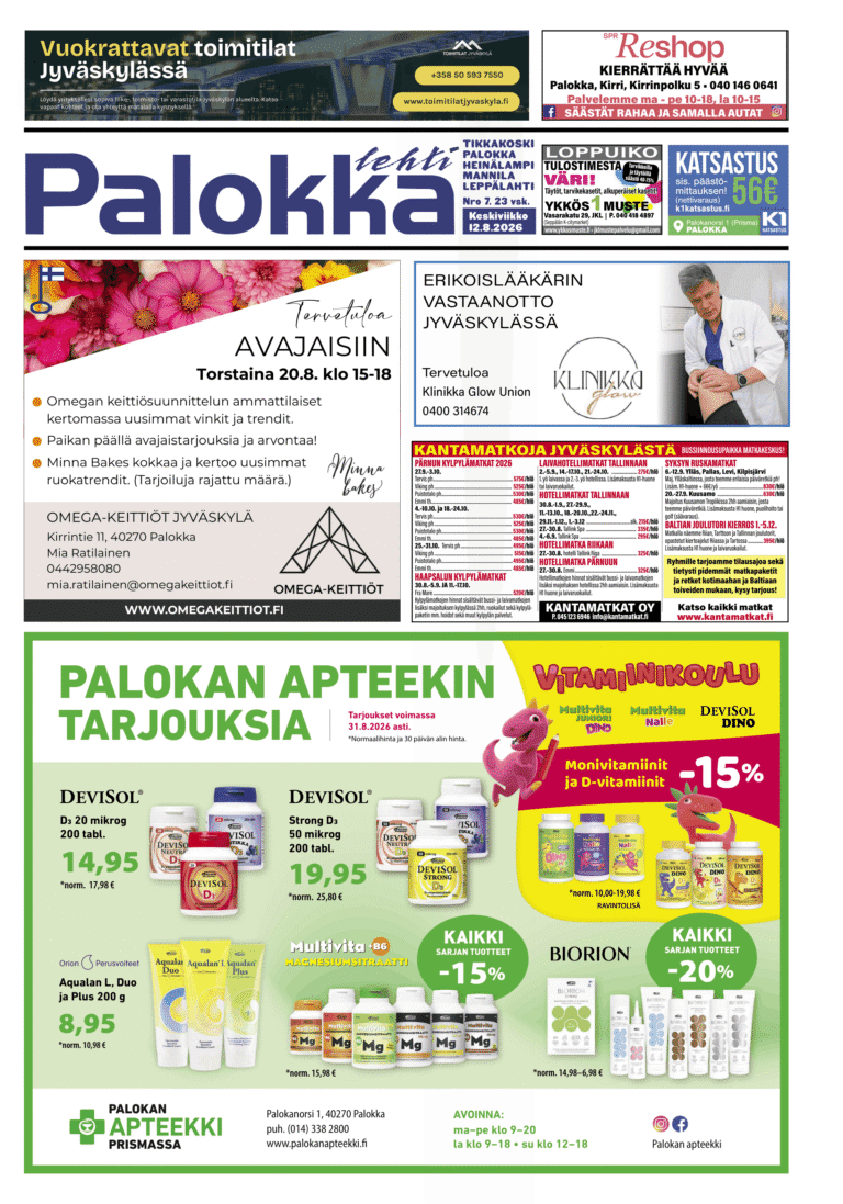 Siirry lukemaan Palokka-lehden näköislehti.